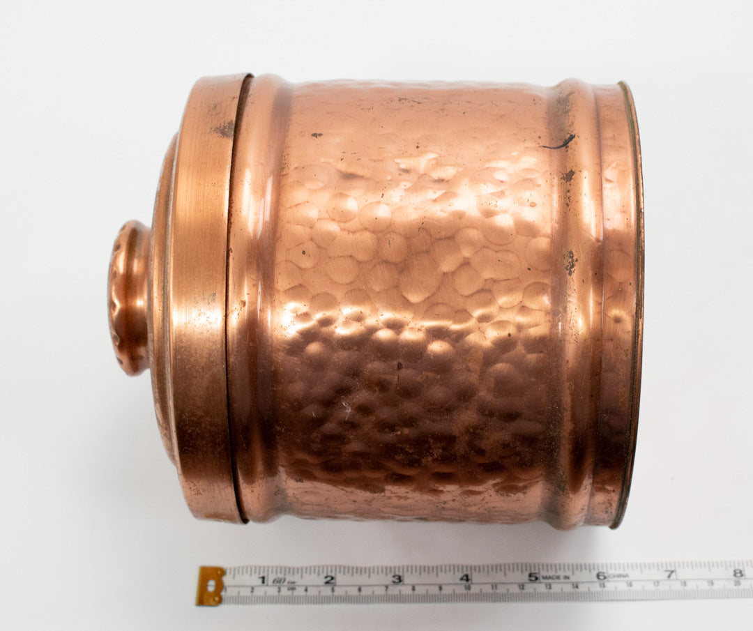 Vintage Solid Copper Containers Set Dry Storage 3x