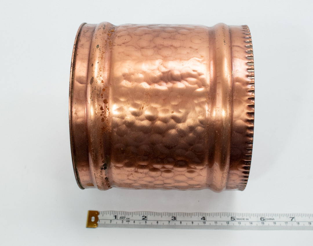 Vintage Solid Copper Containers Set Dry Storage 3x