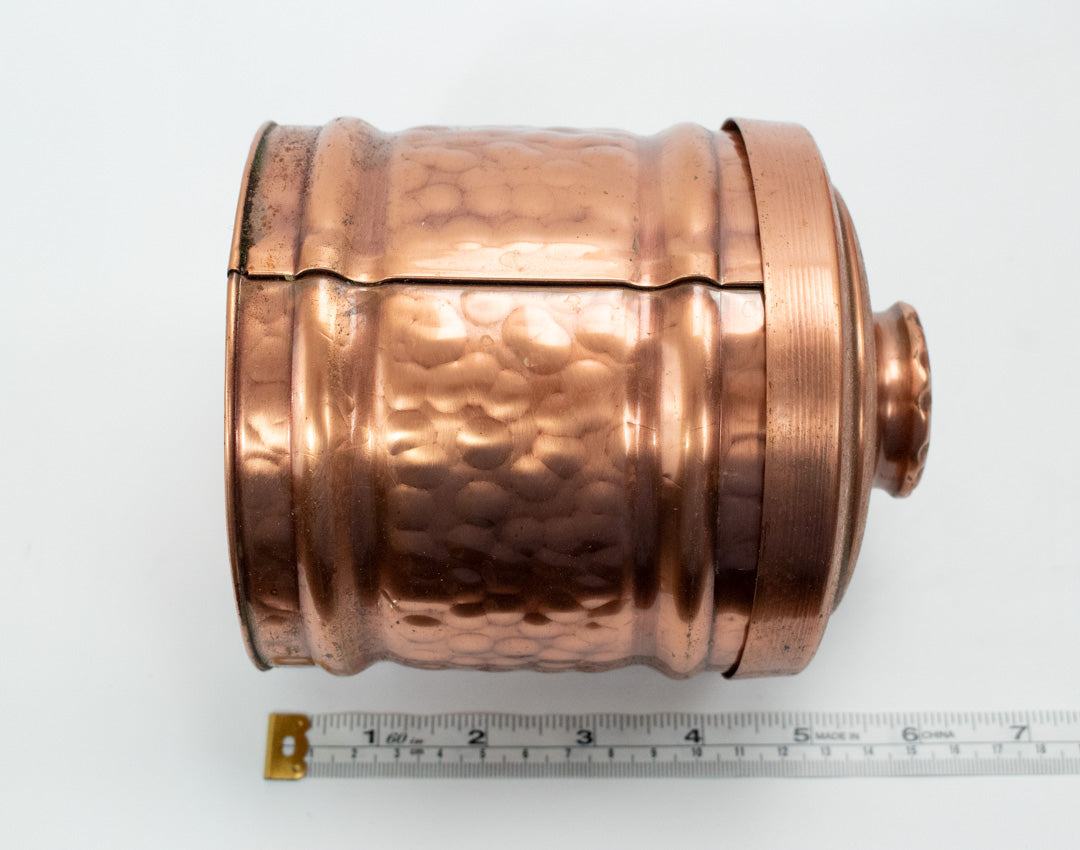 Vintage Solid Copper Containers Set Dry Storage 3x
