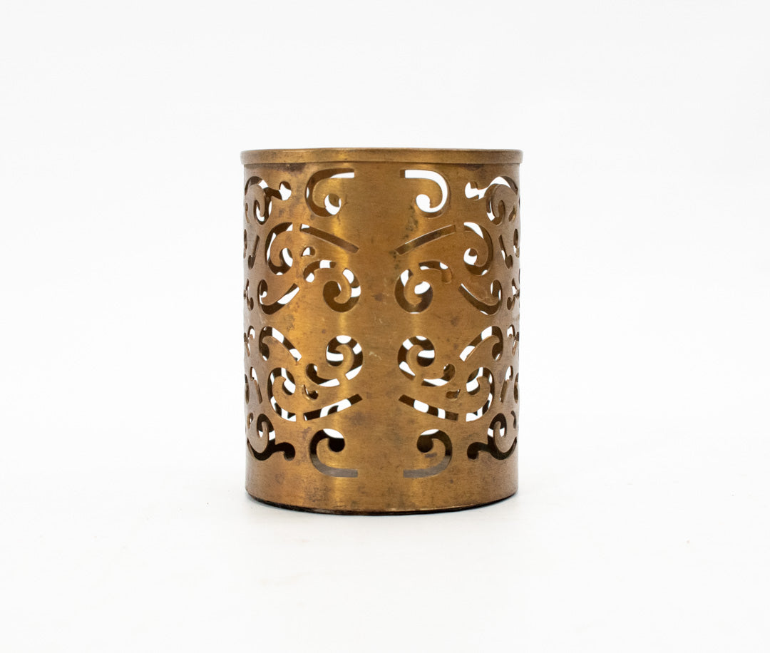 Gold candle Holder used 2 1/2 inches