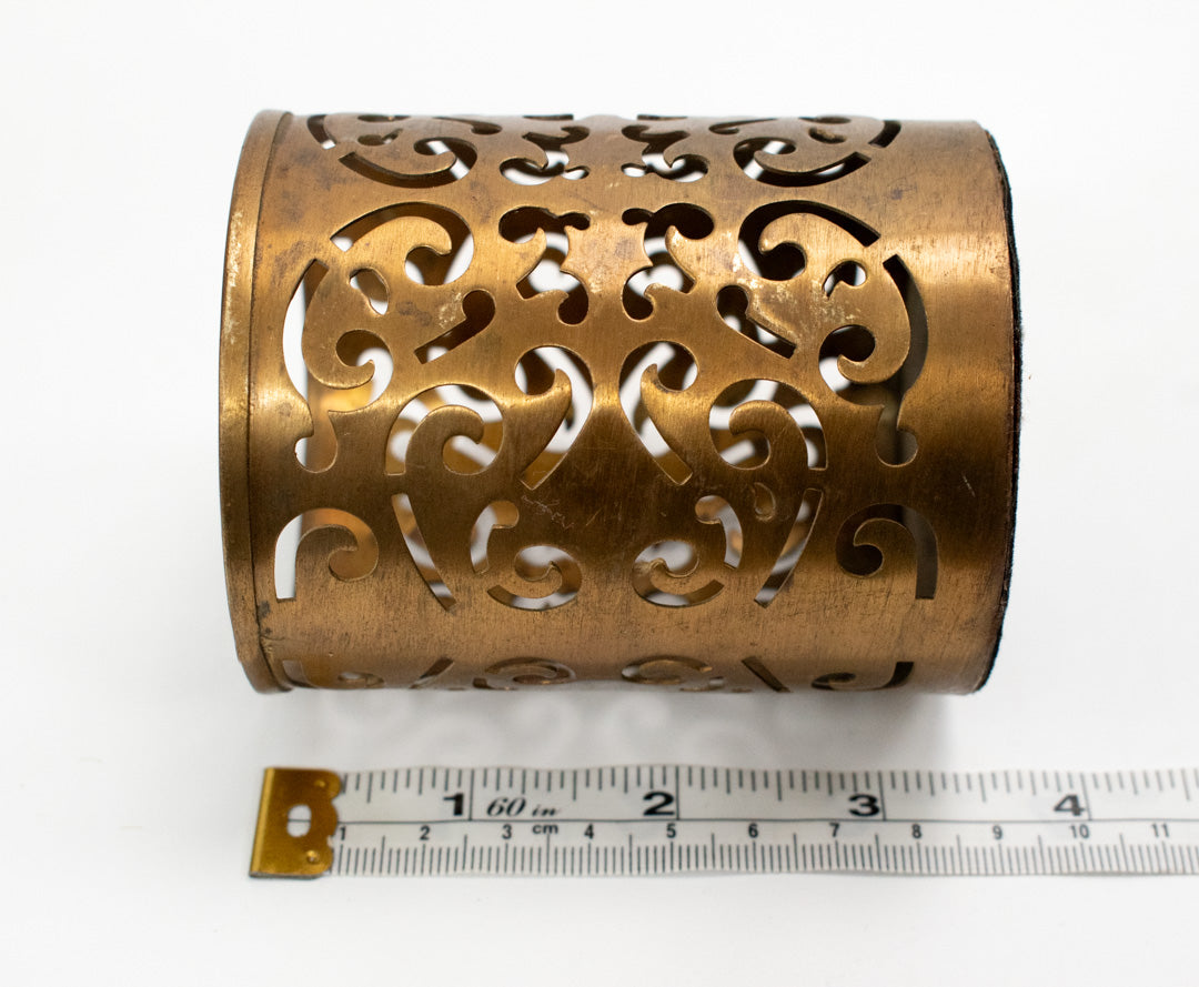 Gold candle Holder used 2 1/2 inches