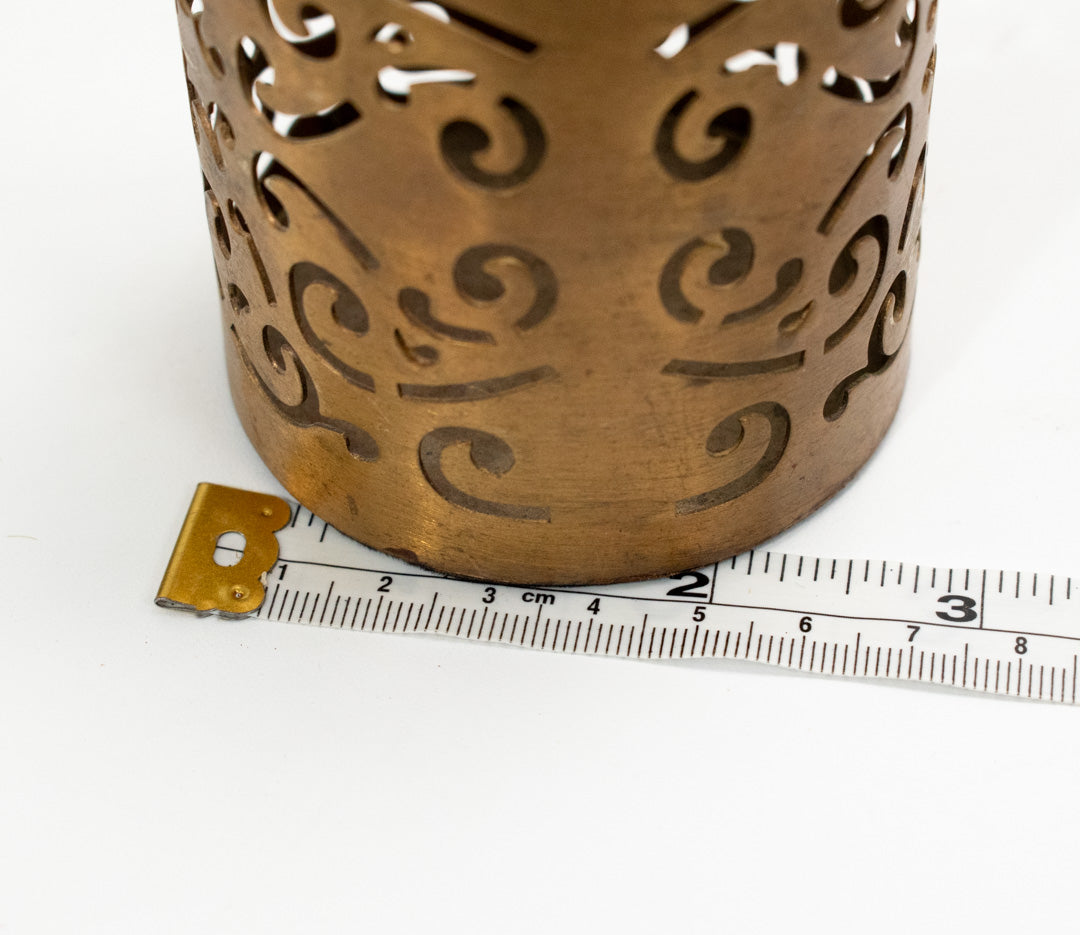 Gold candle Holder used 2 1/2 inches