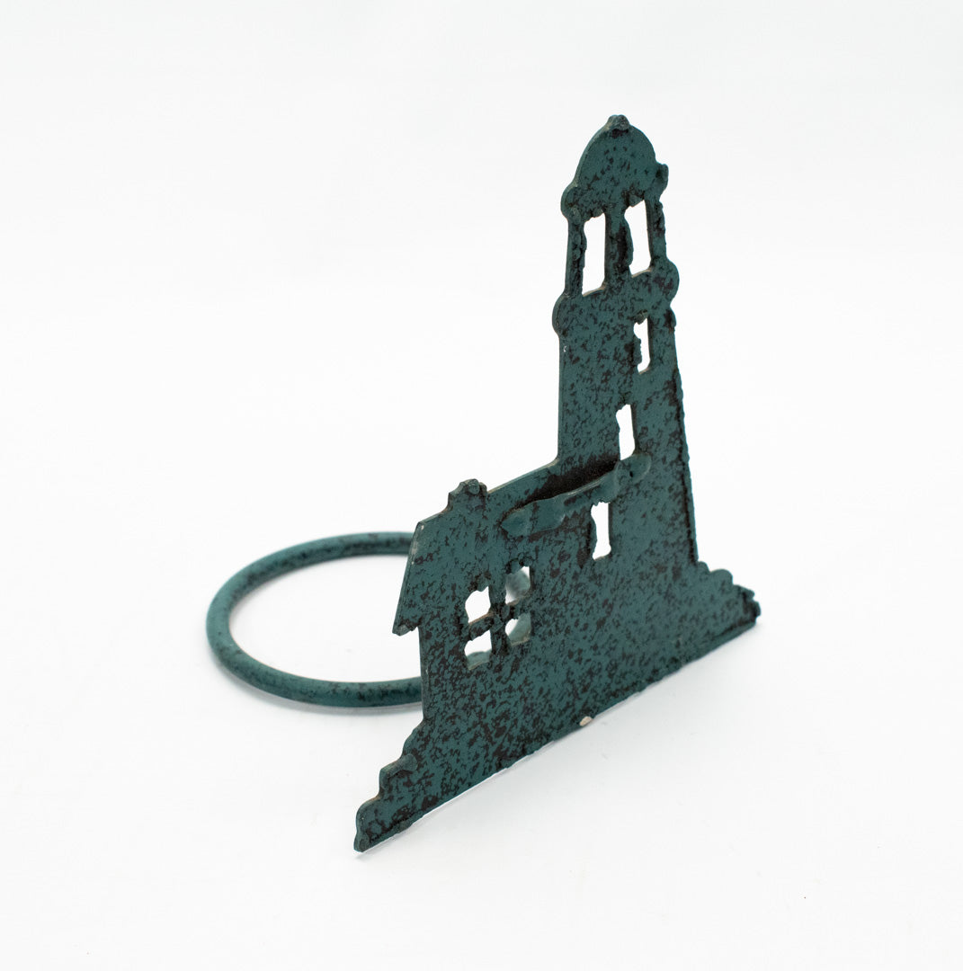 Lighthouse Candle Holder Green Wall Decoration Used