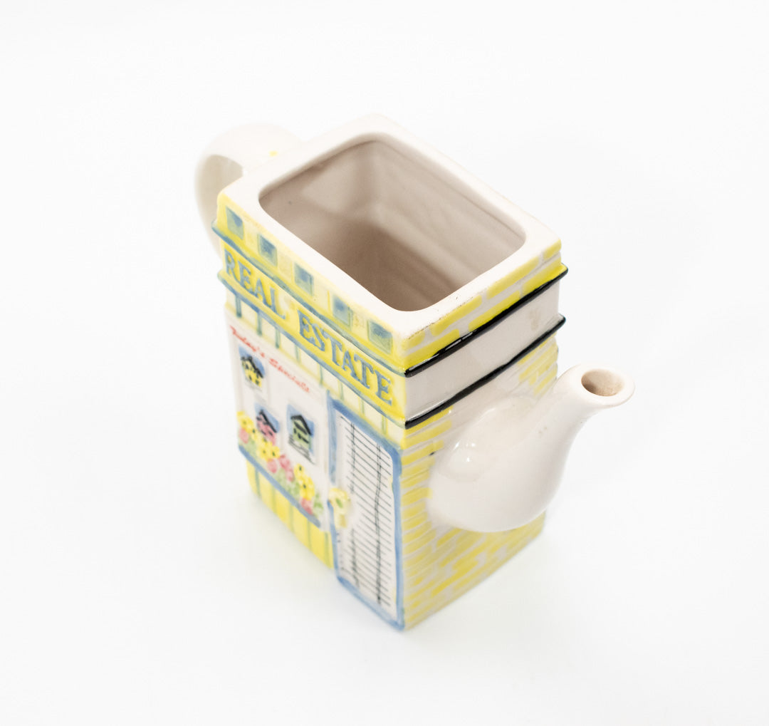 Eye Doctor Ceramic Pouring Jug Home Decor Gift Real Estate Store Front Yellow