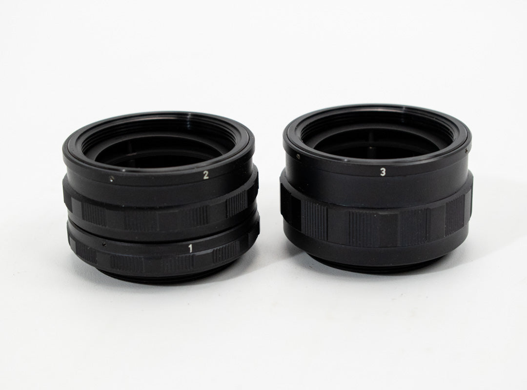 Asahi Pentax Screw Mount Close Up Extension Tube Set in Case