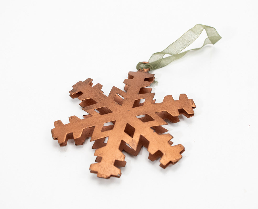 Christmas Ornament Snow Flake Used Hanging Tree Decor