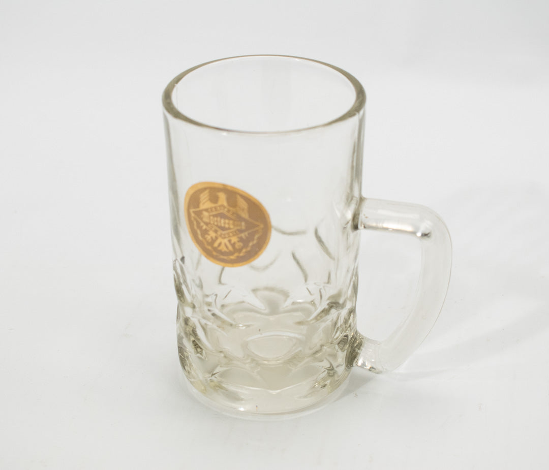 Moctezuma Cerveza De Barril Beer Glass 5in Mug Used