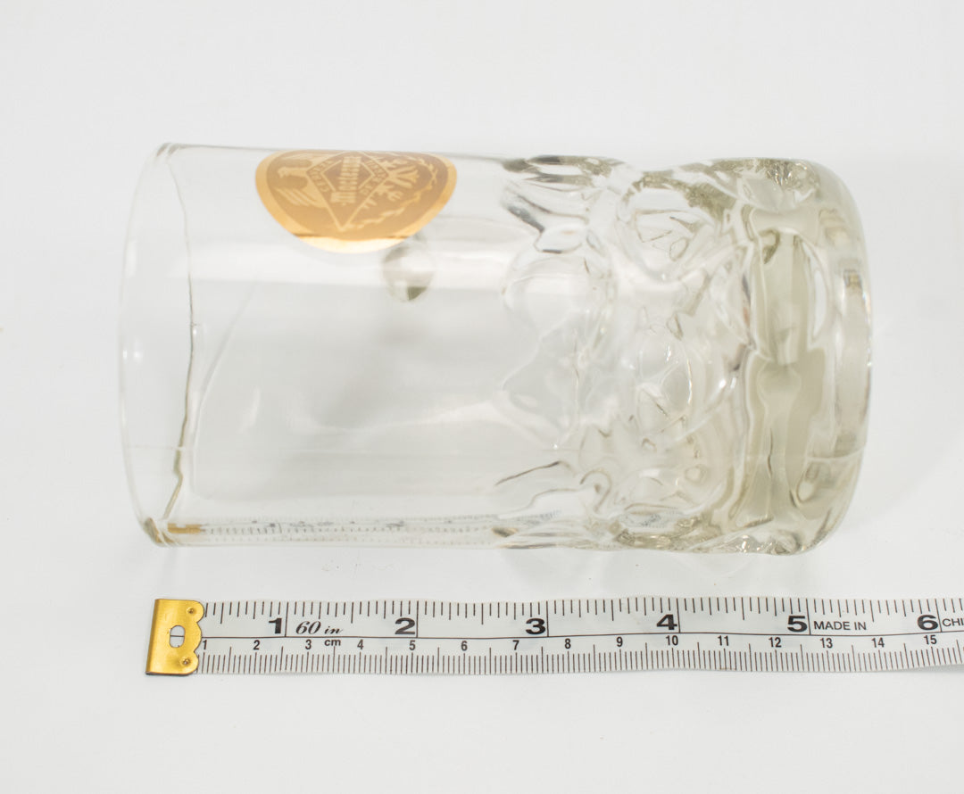 Moctezuma Cerveza De Barril Beer Glass 5in Mug Used
