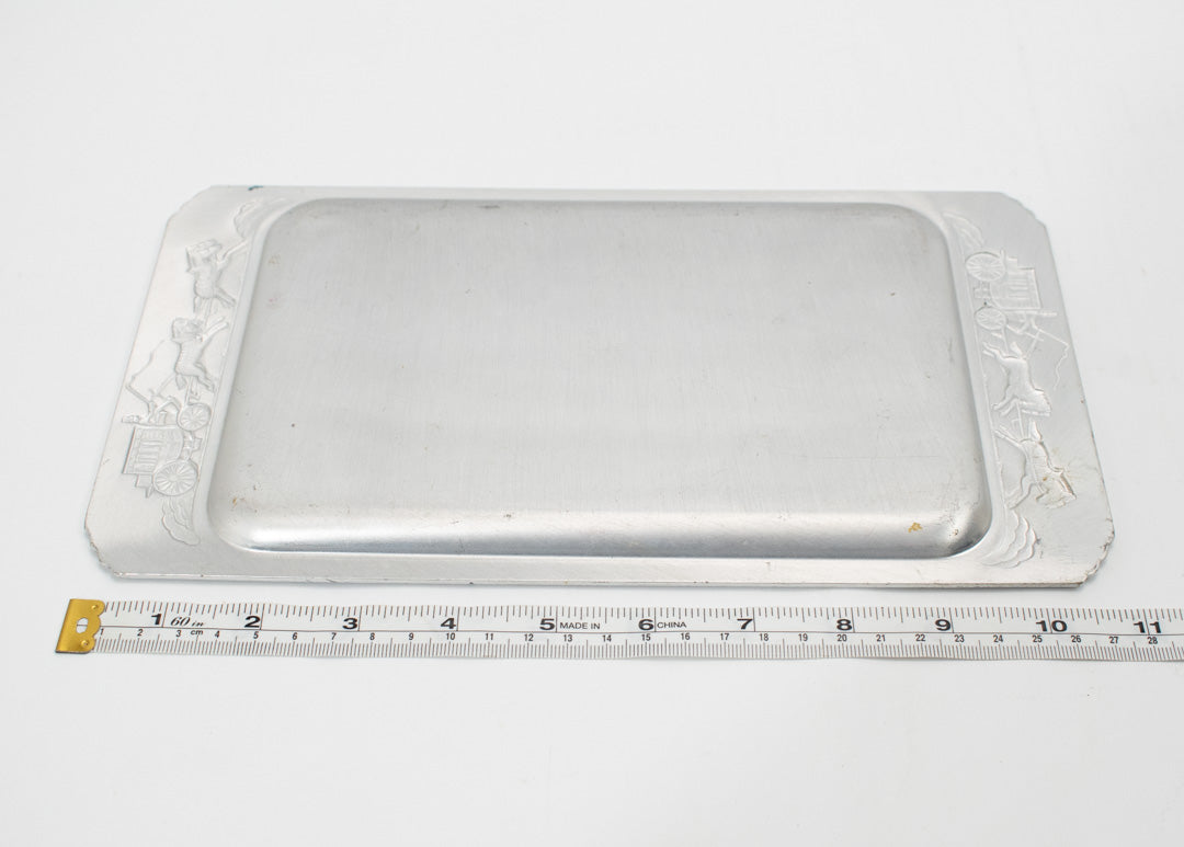 Silver Severing plate small 6 x 11 Kensington silver plate USED