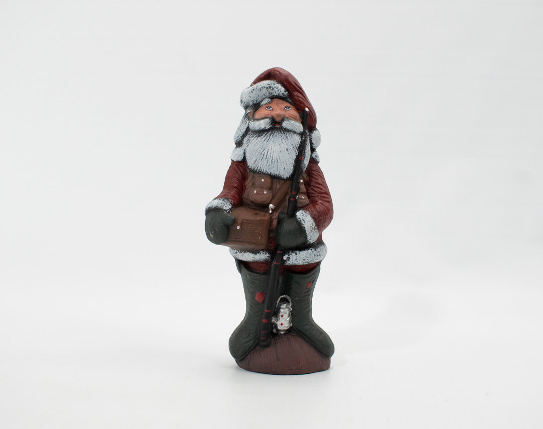 Santa Hand Painted Hermitage Pottery 1995 Limited Edition Fine Ceramic Sportsman