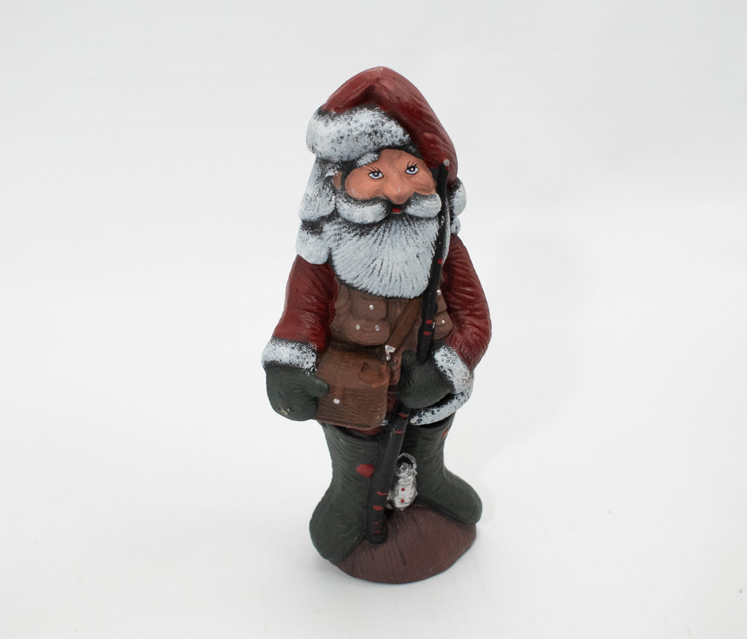 Santa Hand Painted Hermitage Pottery 1995 Limited Edition Fine Ceramic Sportsman