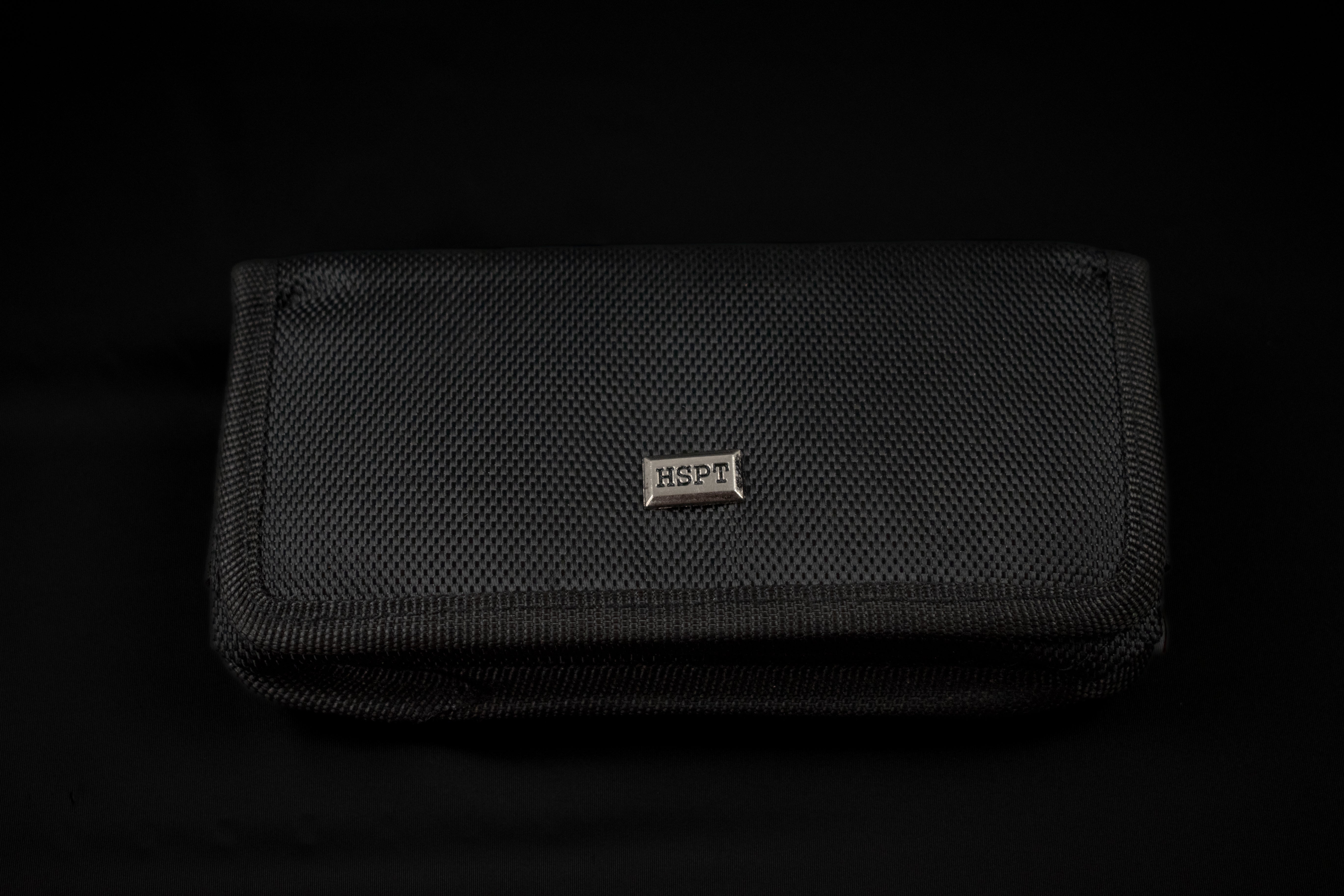 Black Cell Phone Belt Pouch Velcro New
