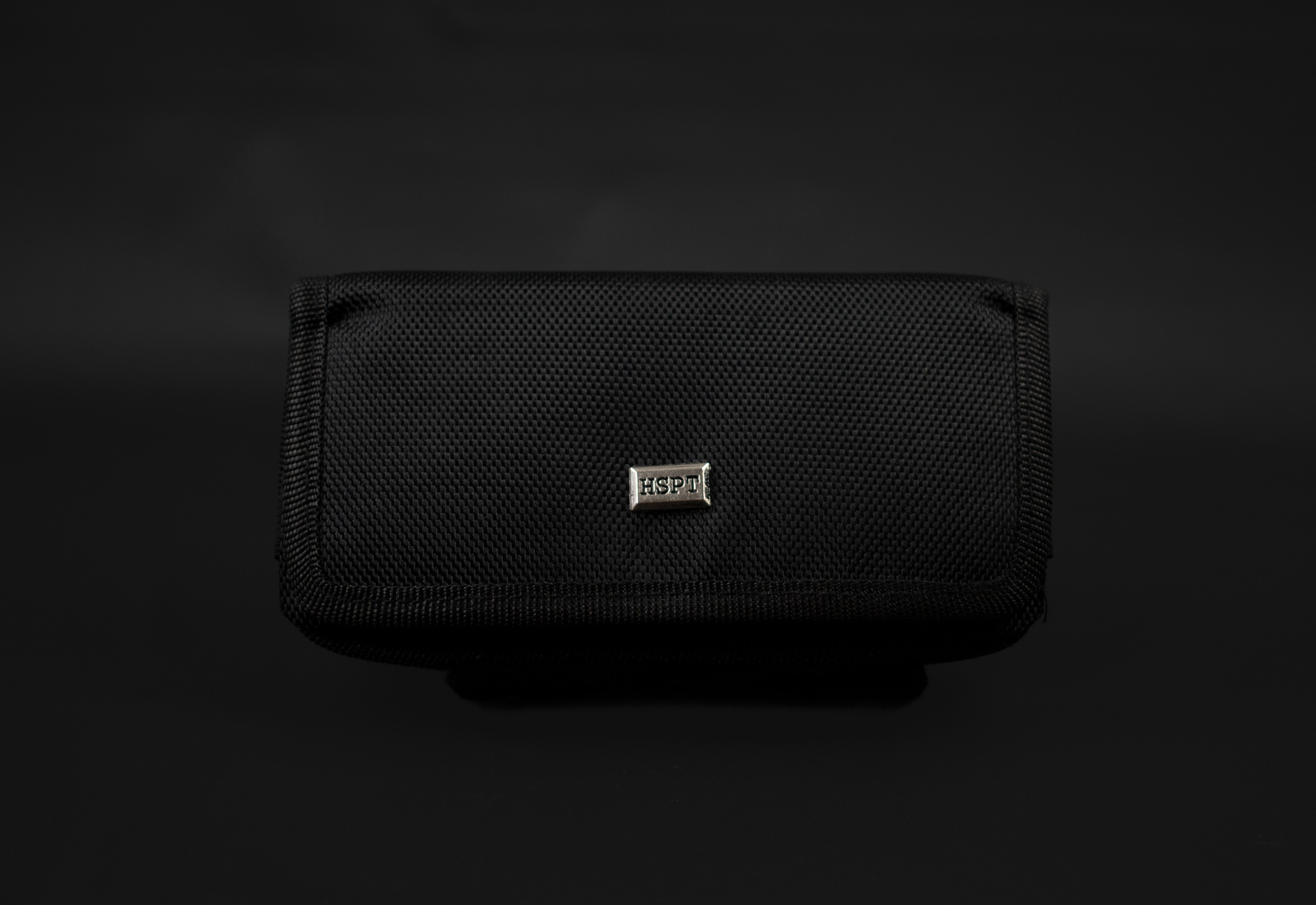 Black Cell Phone Belt Pouch Velcro New
