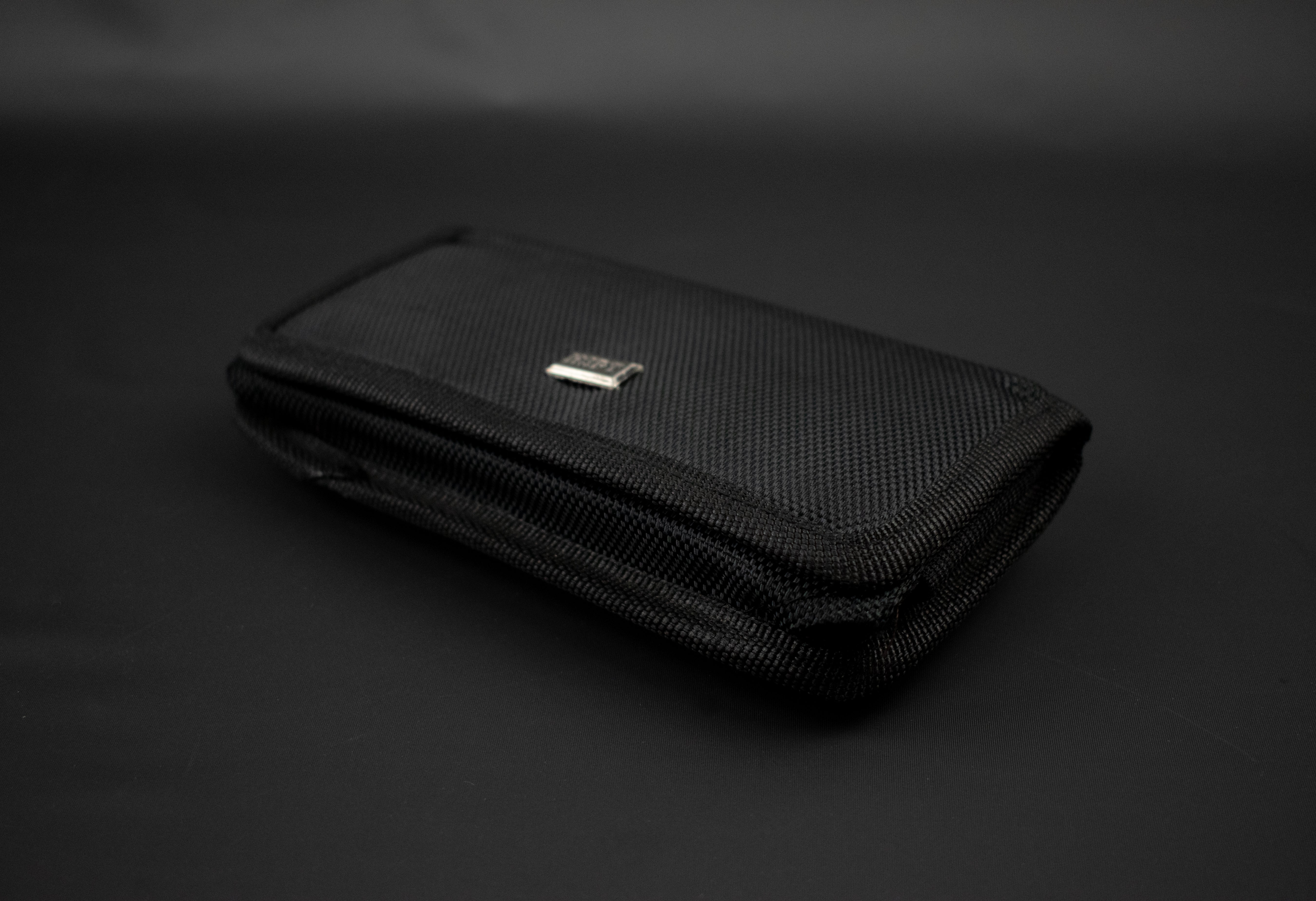 Black Cell Phone Belt Pouch Velcro New