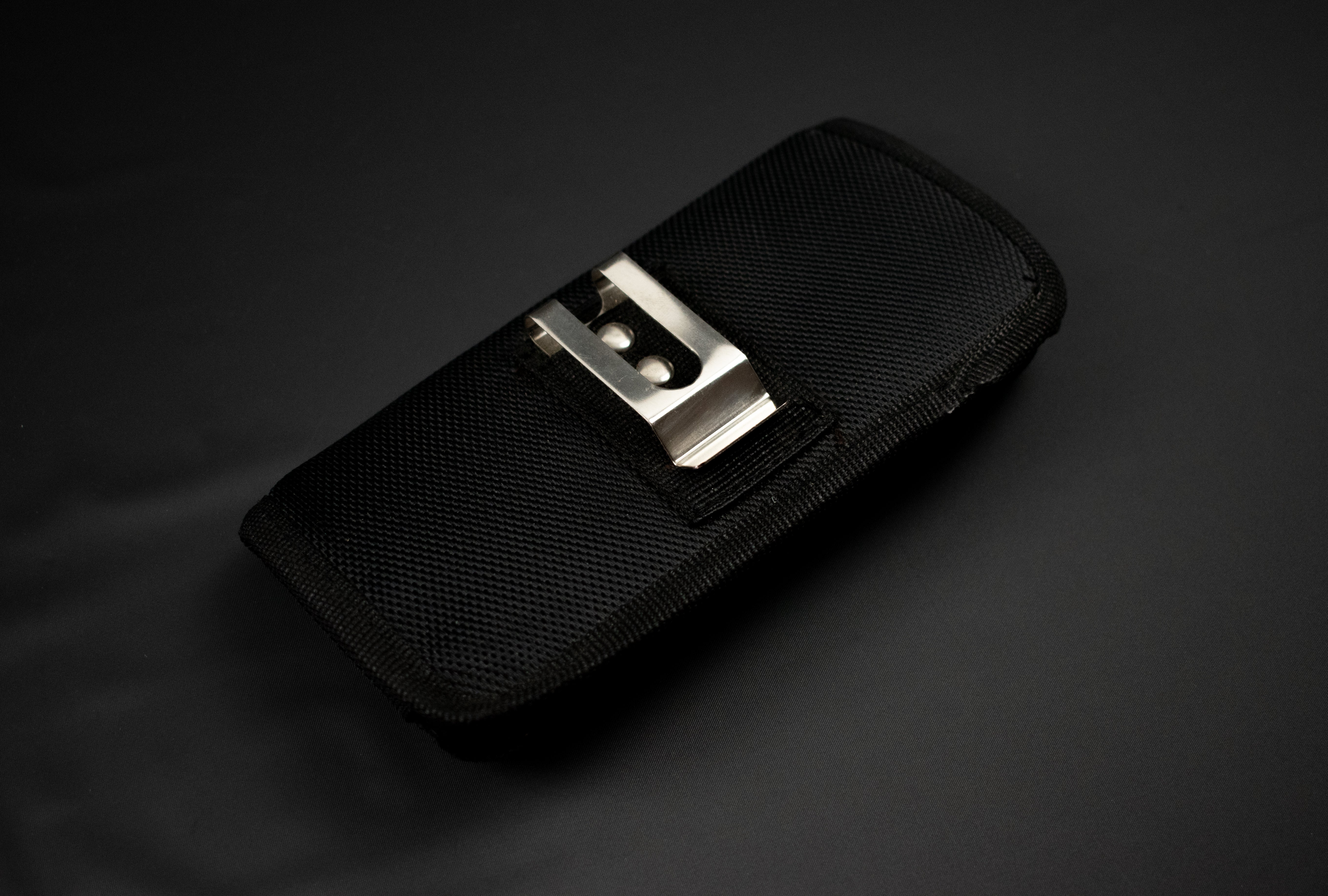 Black Cell Phone Belt Pouch Velcro New