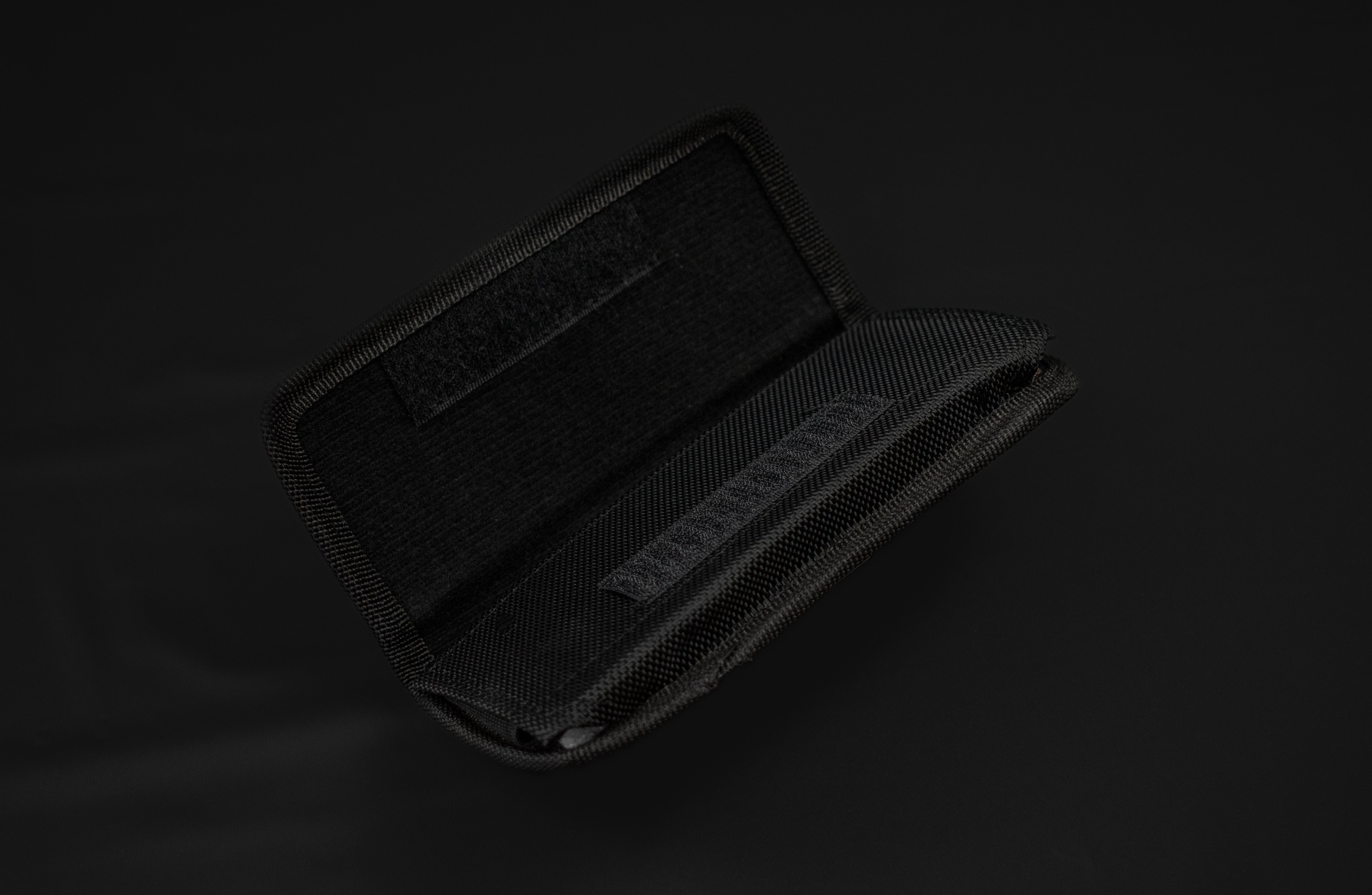 Black Cell Phone Belt Pouch Velcro New