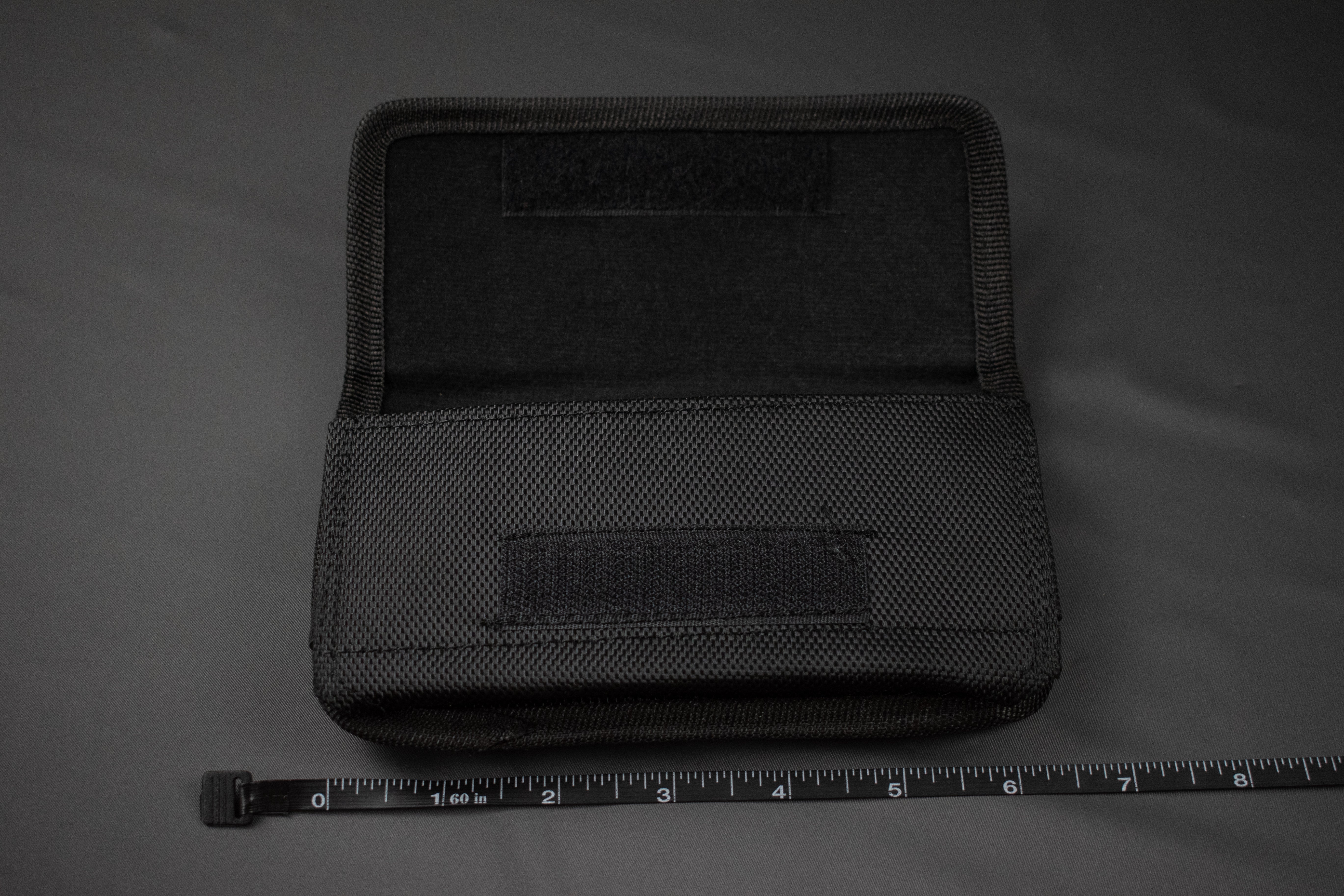 Black Cell Phone Belt Pouch Velcro New
