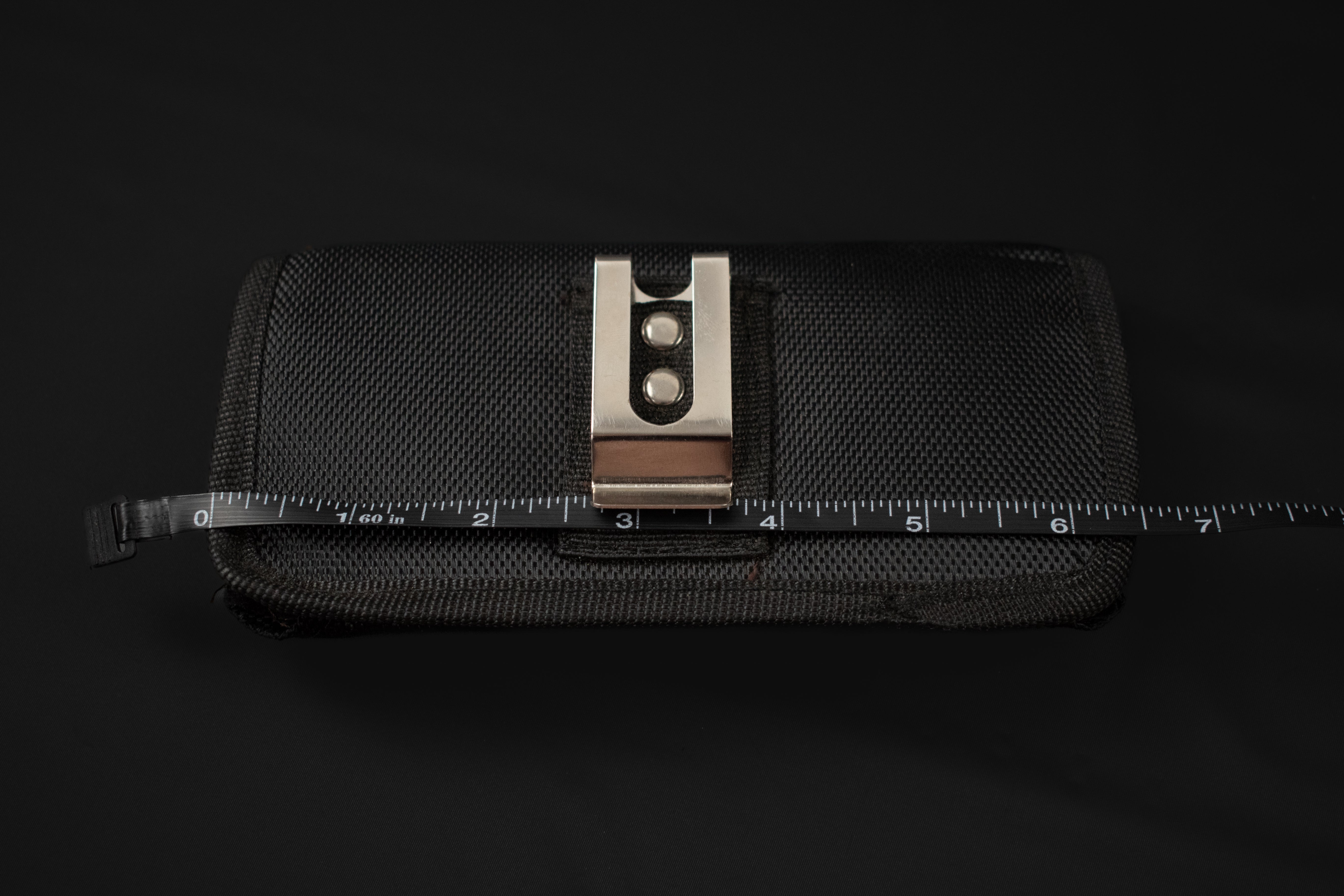 Black Cell Phone Belt Pouch Velcro New