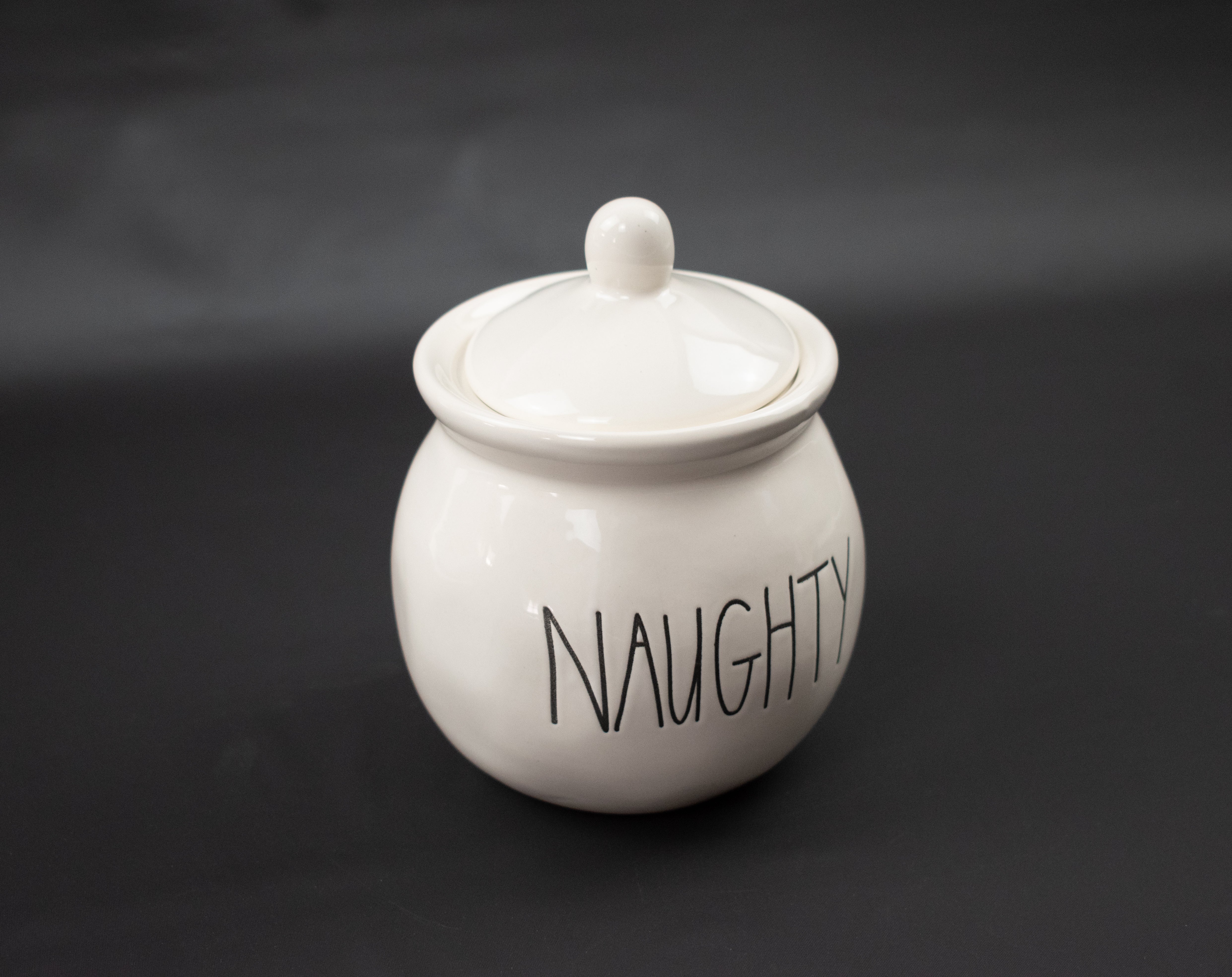 Rae Dunn Naughty Ceramic Jar With Lid By Magenta