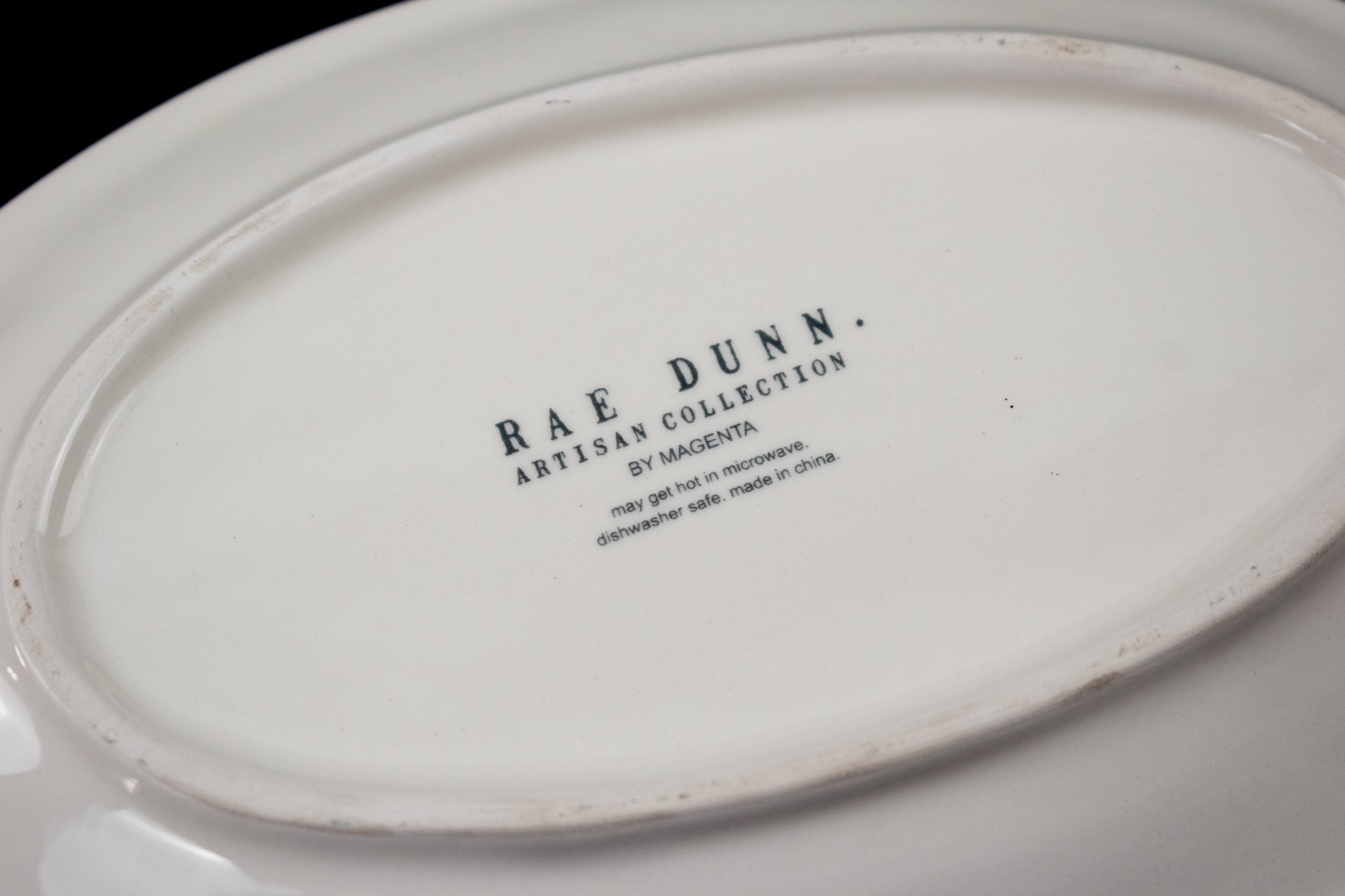 Rae Dunn Naughty & Nice Plate Authentic Dunn Holiday Plate