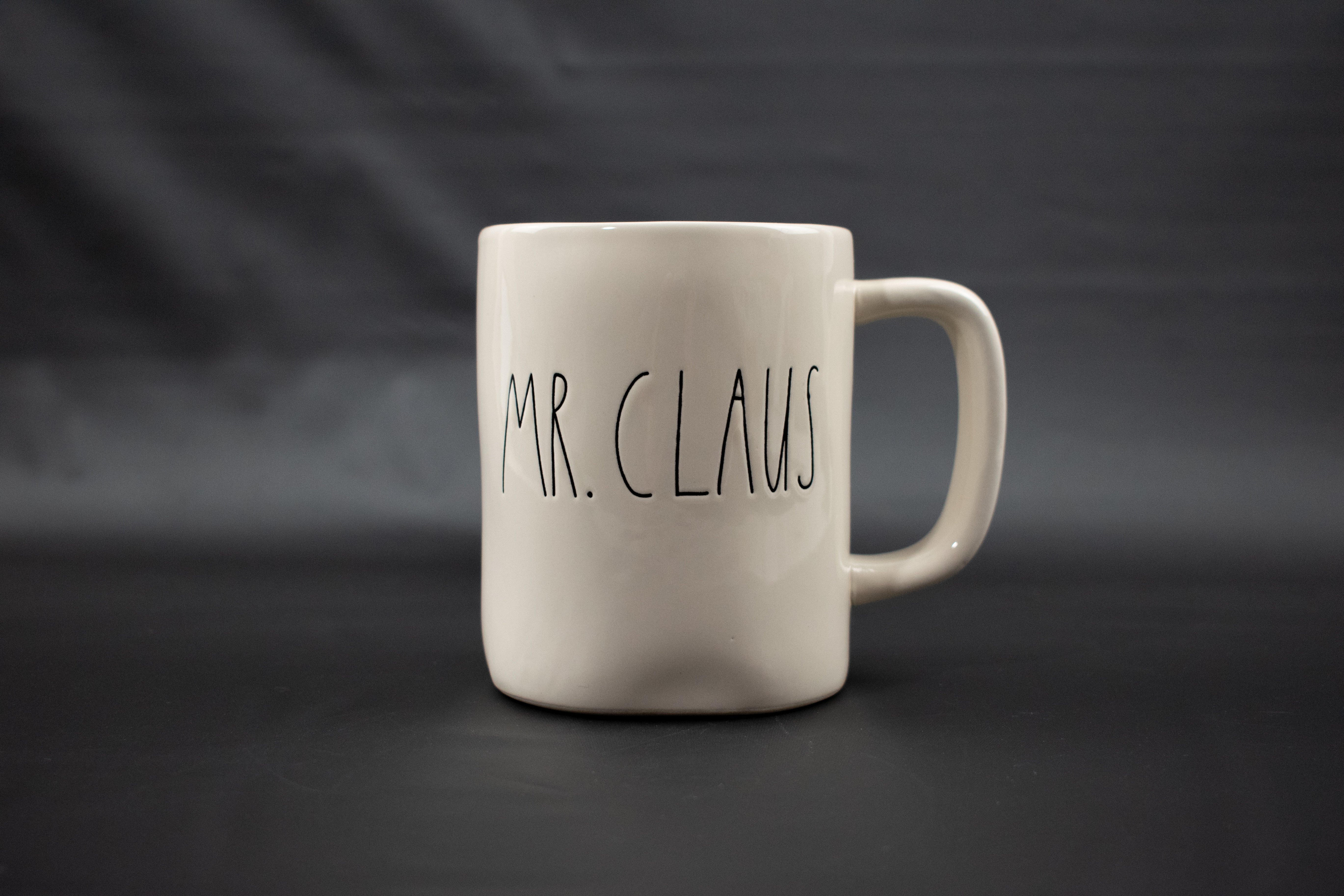 Rae Dunn Coffee Cup Used Mr Claus Magenta Artisan Collection