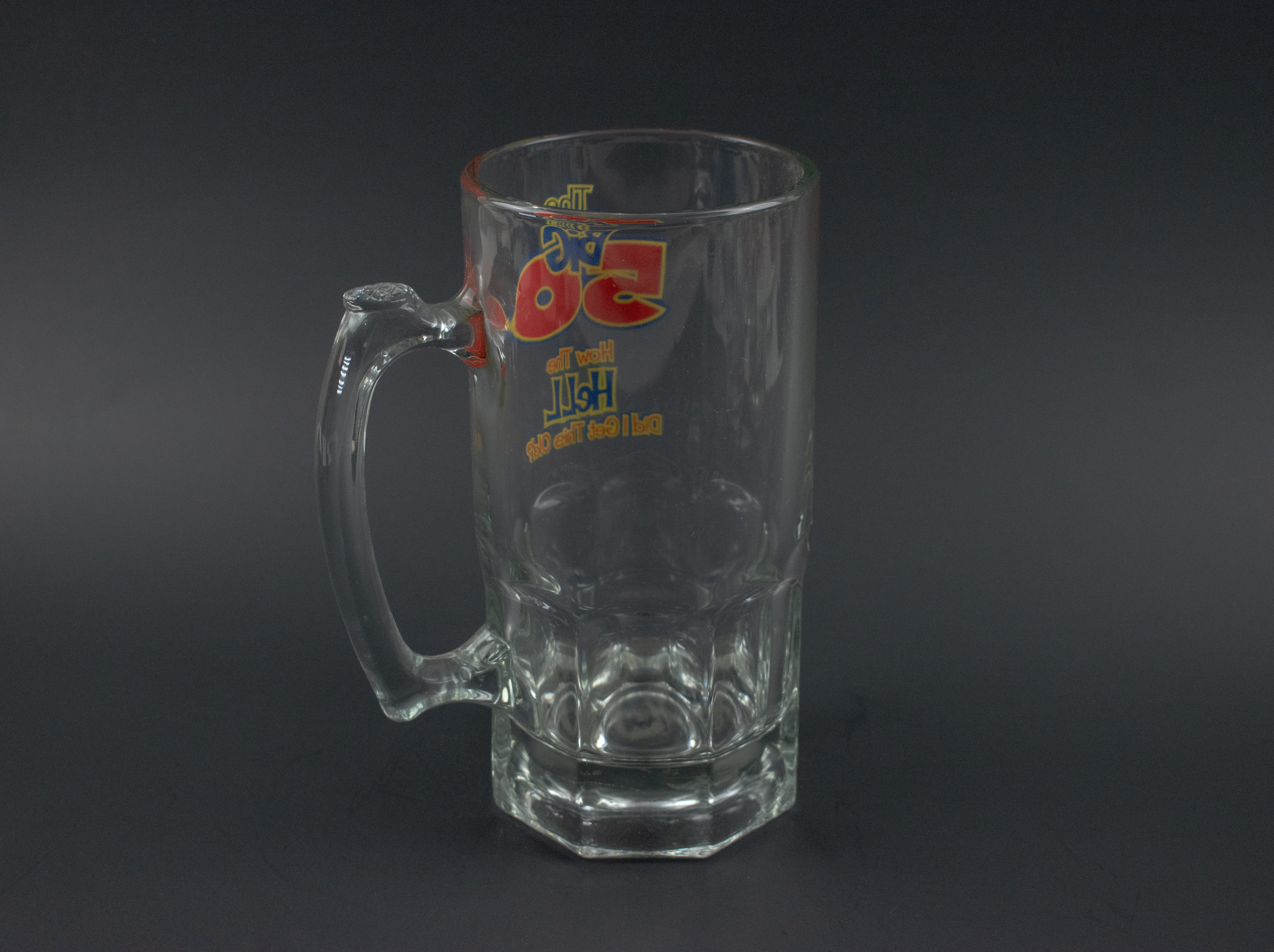 Birthday 50 Years Tall Beer Mug Gift "How the hell did I get this old" Beer Mug Glass