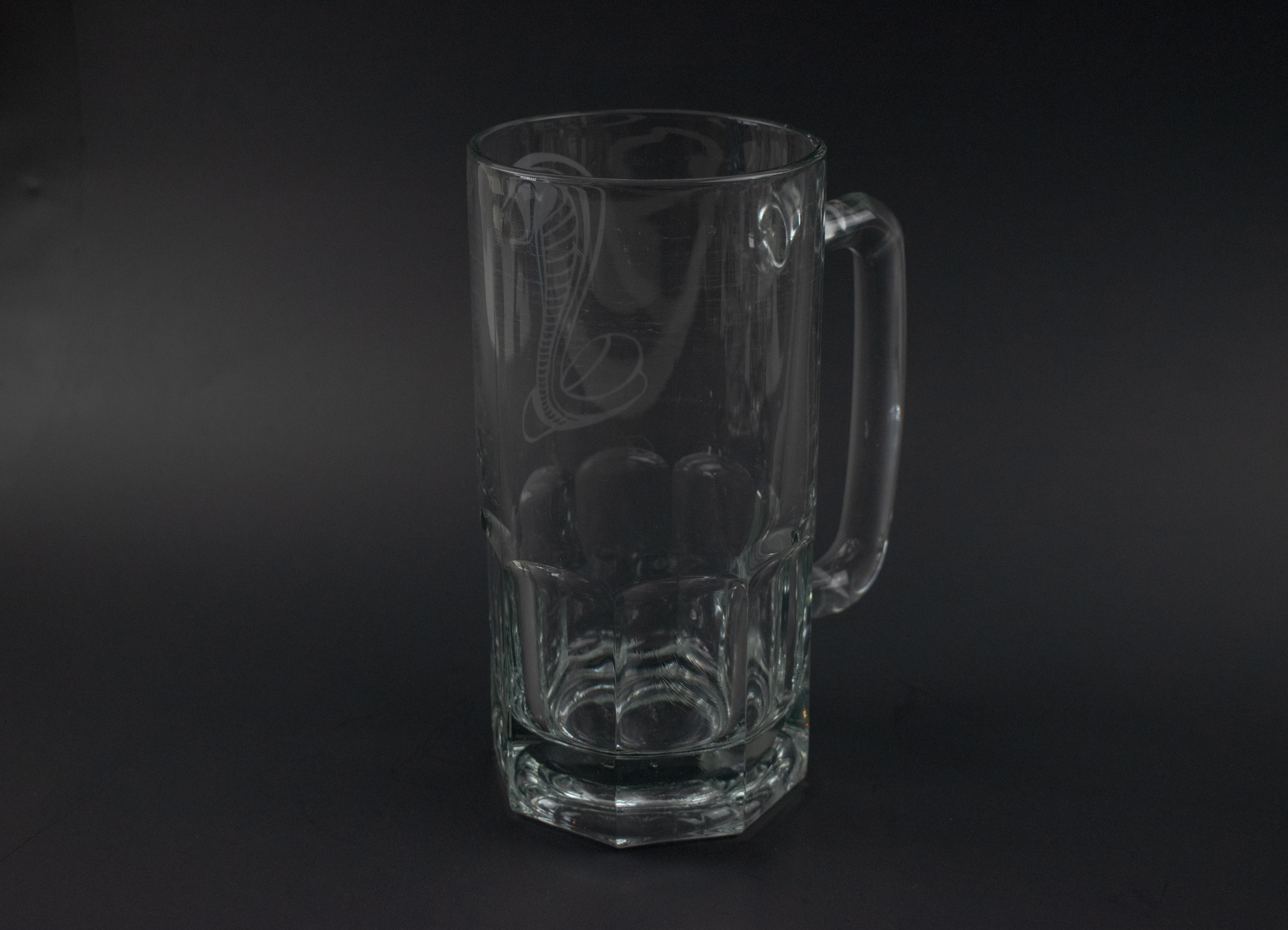 Shelby Race team Shelby Cobra Beer Glass Large 8 inch tall 4 inch wide Tall Beer