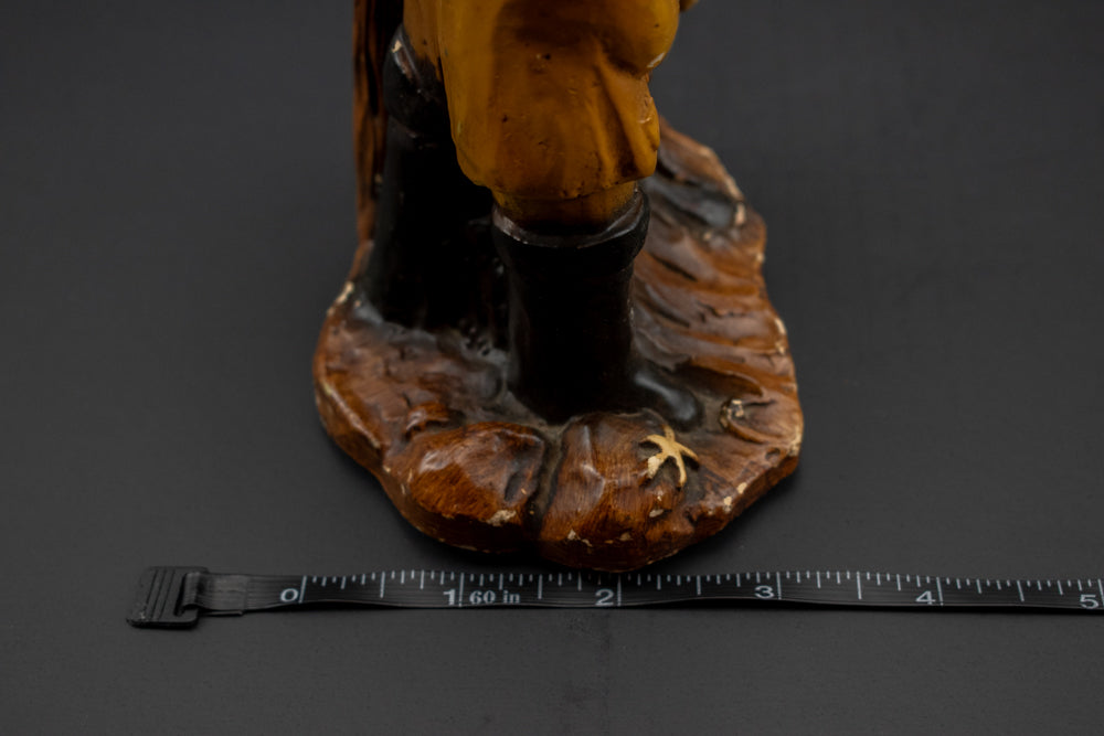Fishermen and son 10 inch statue Orzeck Ware Massachusetts Used