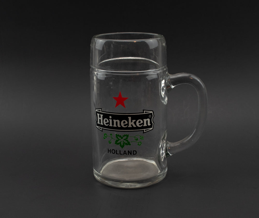 Heineken Holland Beer Glass Collectible Beer Mug Used Large