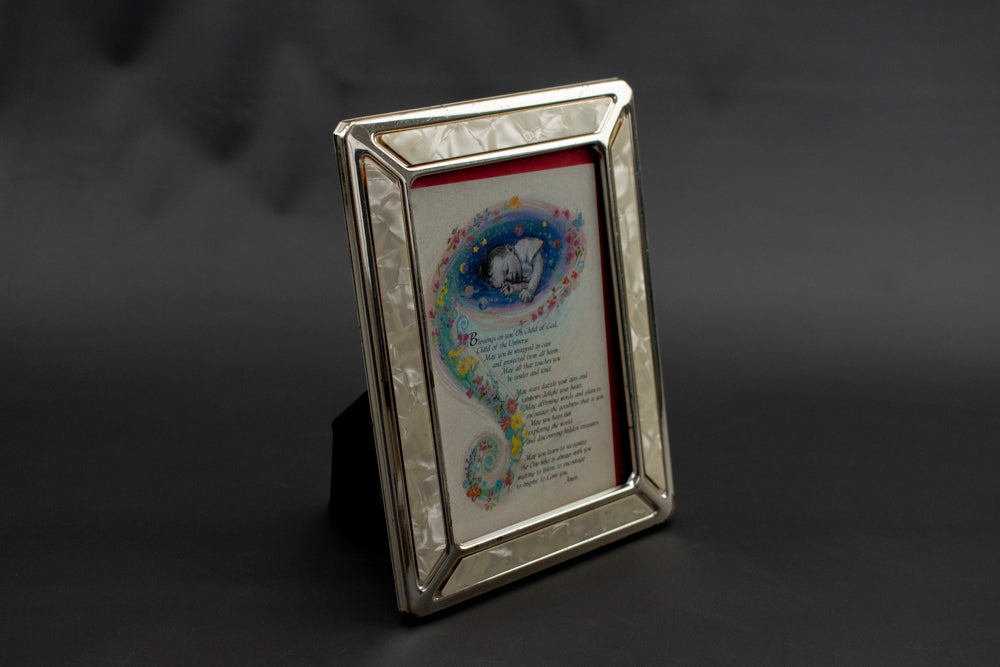 Picture Frame 4 x 6 Blessings on you Oh My child Of God Used