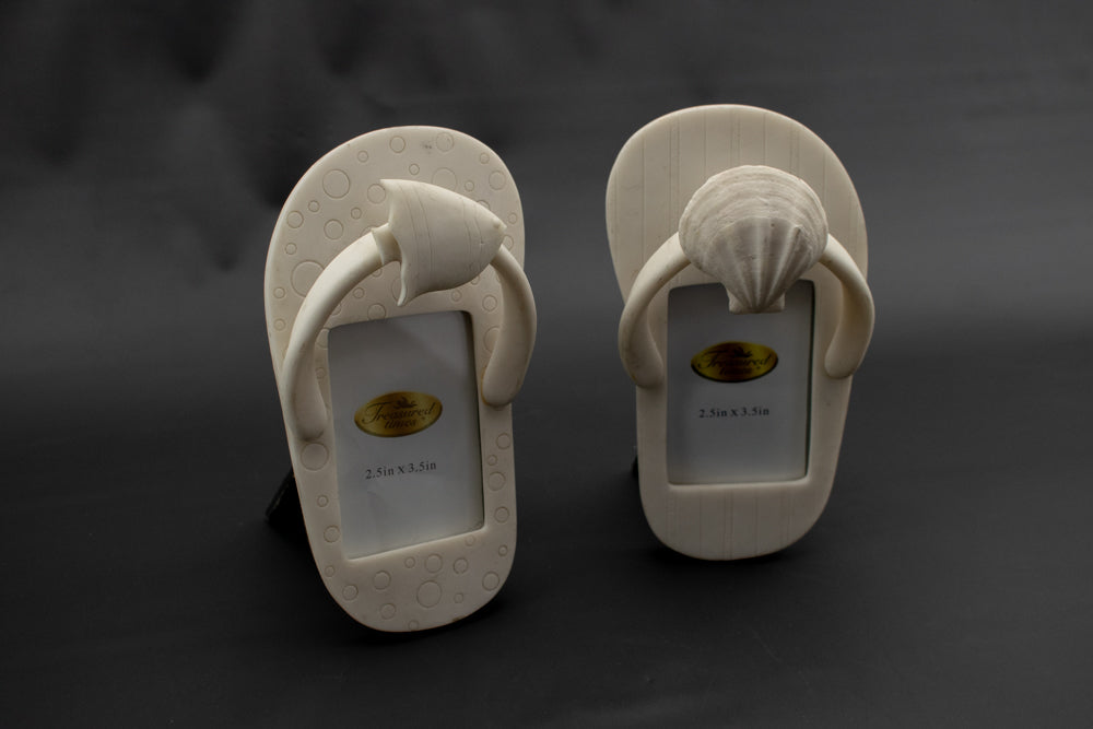 Picture Frame Saddles Sea shells ocean themed picture Frame set 2.5 In x 3.5 In