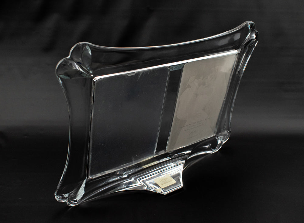 Lenox Wedding Crystal Glass Frame 2 5x7 New Open Box Standing Wedding Display