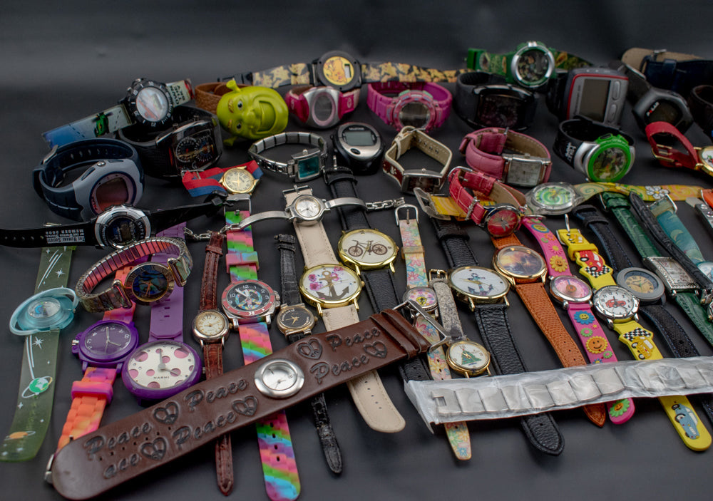 Watch Lot Used Wrist Watch Mixed Bulk Lot 55 Watches Parts Untested