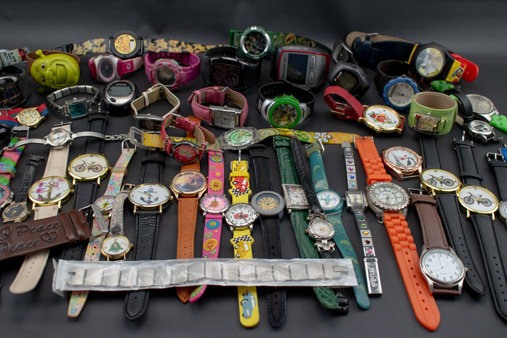 Watch Lot Used Wrist Watch Mixed Bulk Lot 55 Watches Parts Untested
