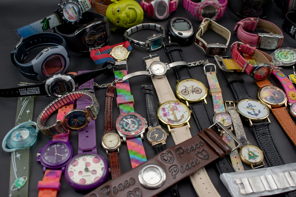 Watch Lot Used Wrist Watch Mixed Bulk Lot 55 Watches Parts Untested