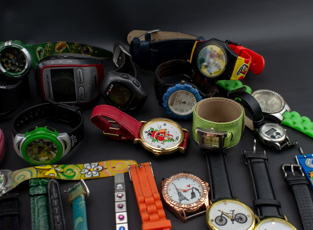 Watch Lot Used Wrist Watch Mixed Bulk Lot 55 Watches Parts Untested