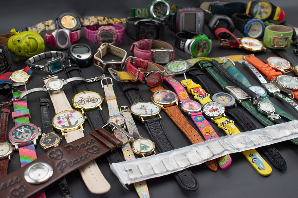 Watch Lot Used Wrist Watch Mixed Bulk Lot 55 Watches Parts Untested
