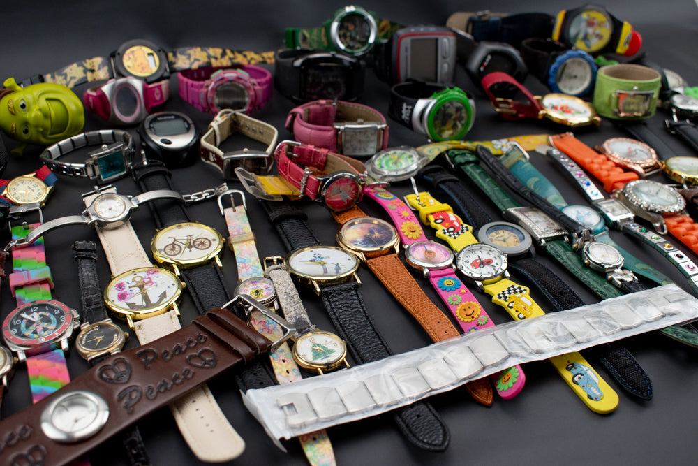 Watch Lot Used Wrist Watch Mixed Bulk Lot 55 Watches Parts Untested