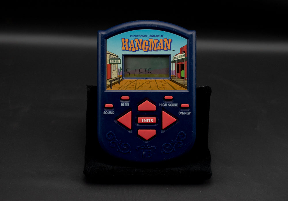 Hang Man Hand Held Game 1995 Milton Bradley Electronic Hand Held