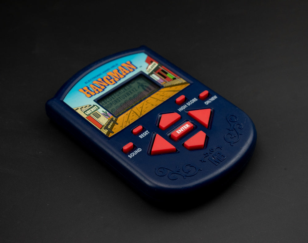 Hang Man Hand Held Game 1995 Milton Bradley Electronic Hand Held