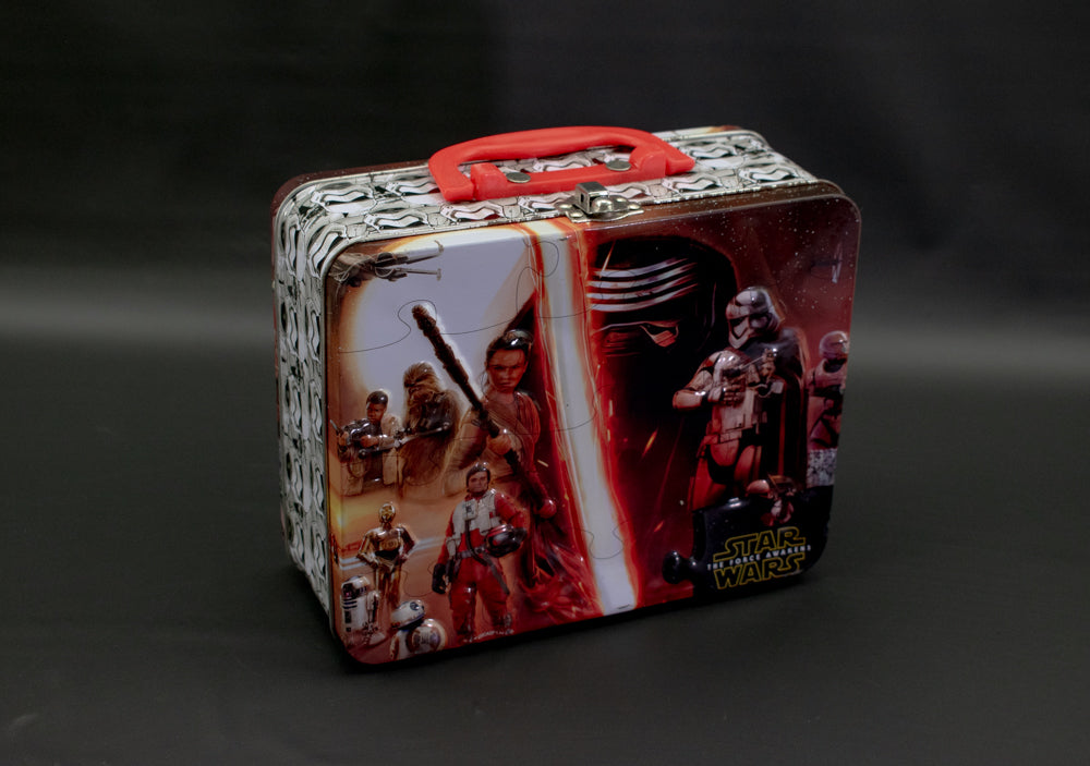 Star Wars The Force Awakens Lunch Tin Lunch Box Collectible No Puzzle Tin Used