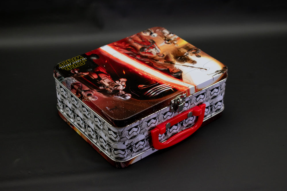 Star Wars The Force Awakens Lunch Tin Lunch Box Collectible No Puzzle Tin Used