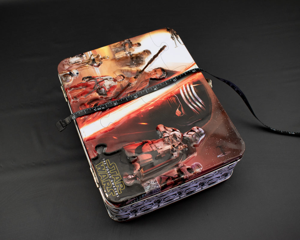 Star Wars The Force Awakens Lunch Tin Lunch Box Collectible No Puzzle Tin Used