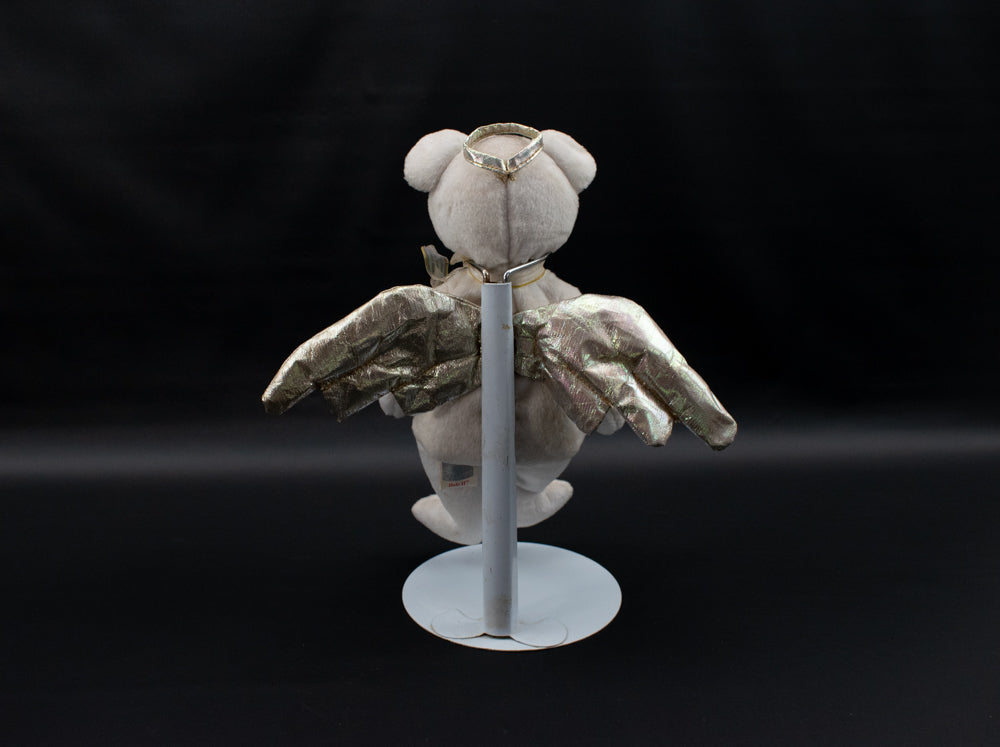 TY Beanie Baby HALO the Christmas Bear 1998 With Stand
