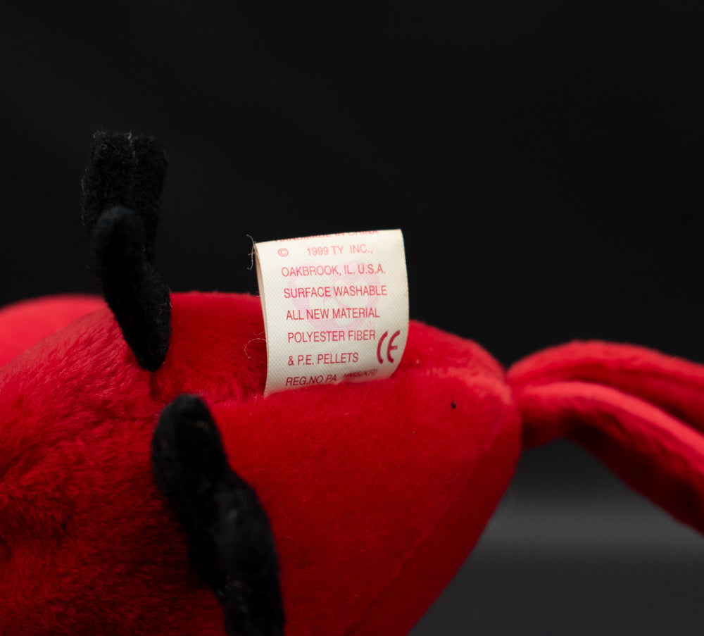 Mac Beanie Baby TY Vintage Plush Red Cardinal Animal 1999 PE Pellets