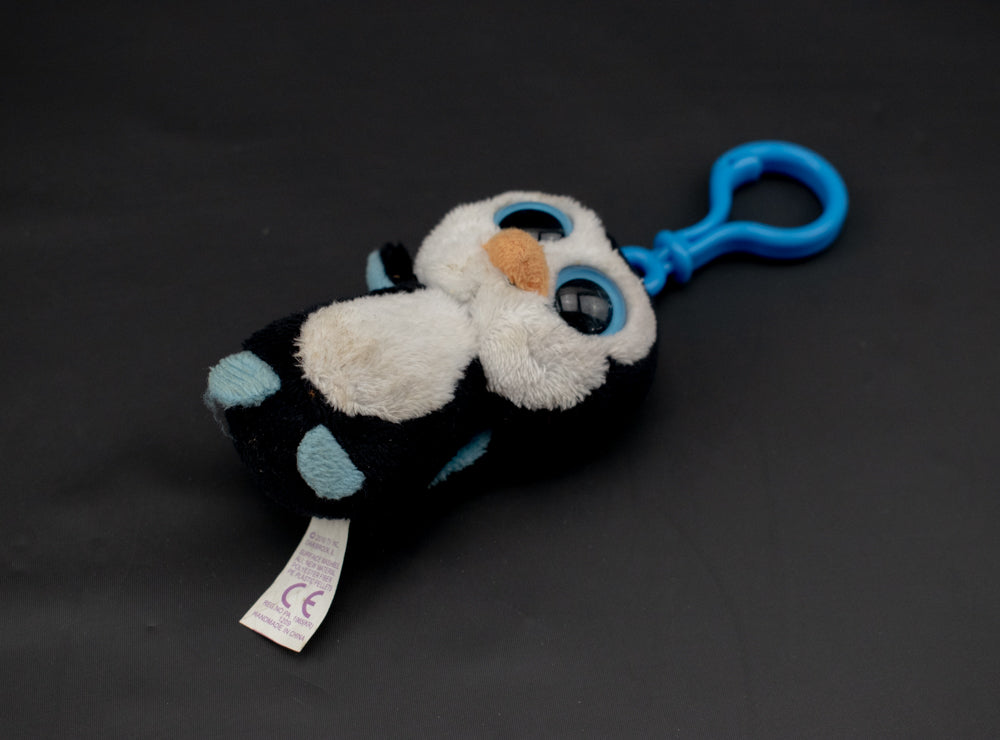 Beanie Baby Ty Waddles Christmas Penguin Plush Clip KEY CHAIN