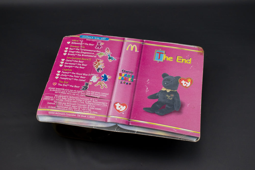 Beanie Babies Mcdonalds 1999 Happy Meal TY Beanie Babies THE END BLACK BEAR