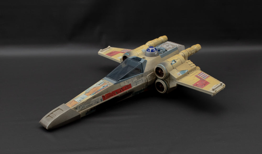 Star Wars Electronic X Wing Fighter USED Power of the Force 1995 Missing Parts