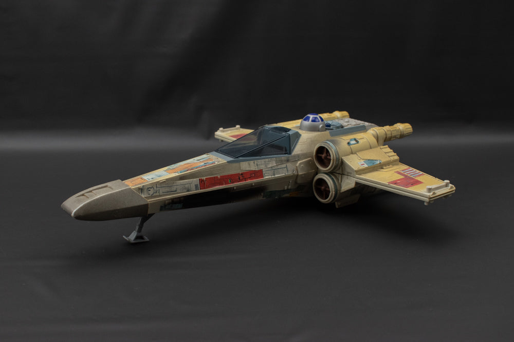 Star Wars Electronic X Wing Fighter USED Power of the Force 1995 Missing Parts