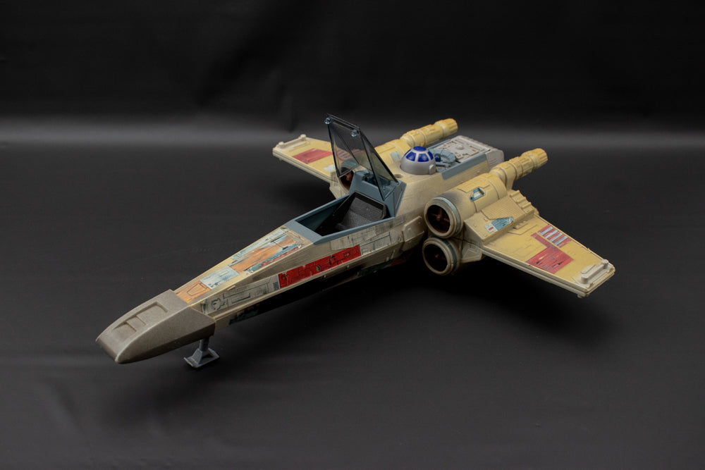 Star Wars Electronic X Wing Fighter USED Power of the Force 1995 Missing Parts